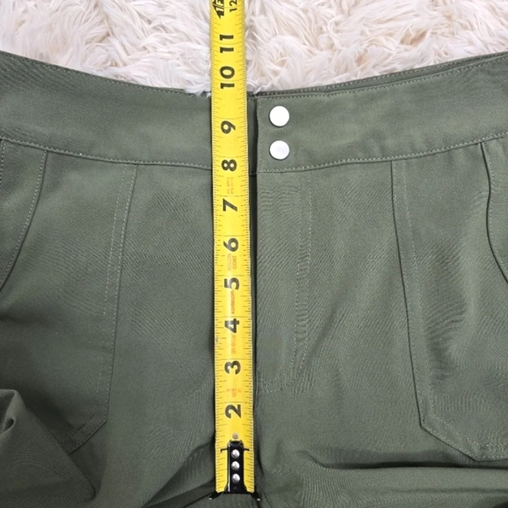 CL🚨 Sunday Green Jogger Pants Size 2 Ruched Hem - Picture 5 of 13